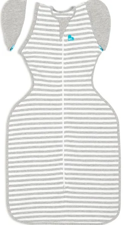 Love To Dream Swaddle UP Transition Bag Original 1.0 TOG, Large - Grey Stripe