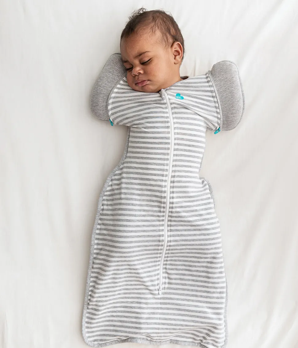 Love To Dream Swaddle UP Transition Bag Original 1.0 TOG, Large - Grey Stripe