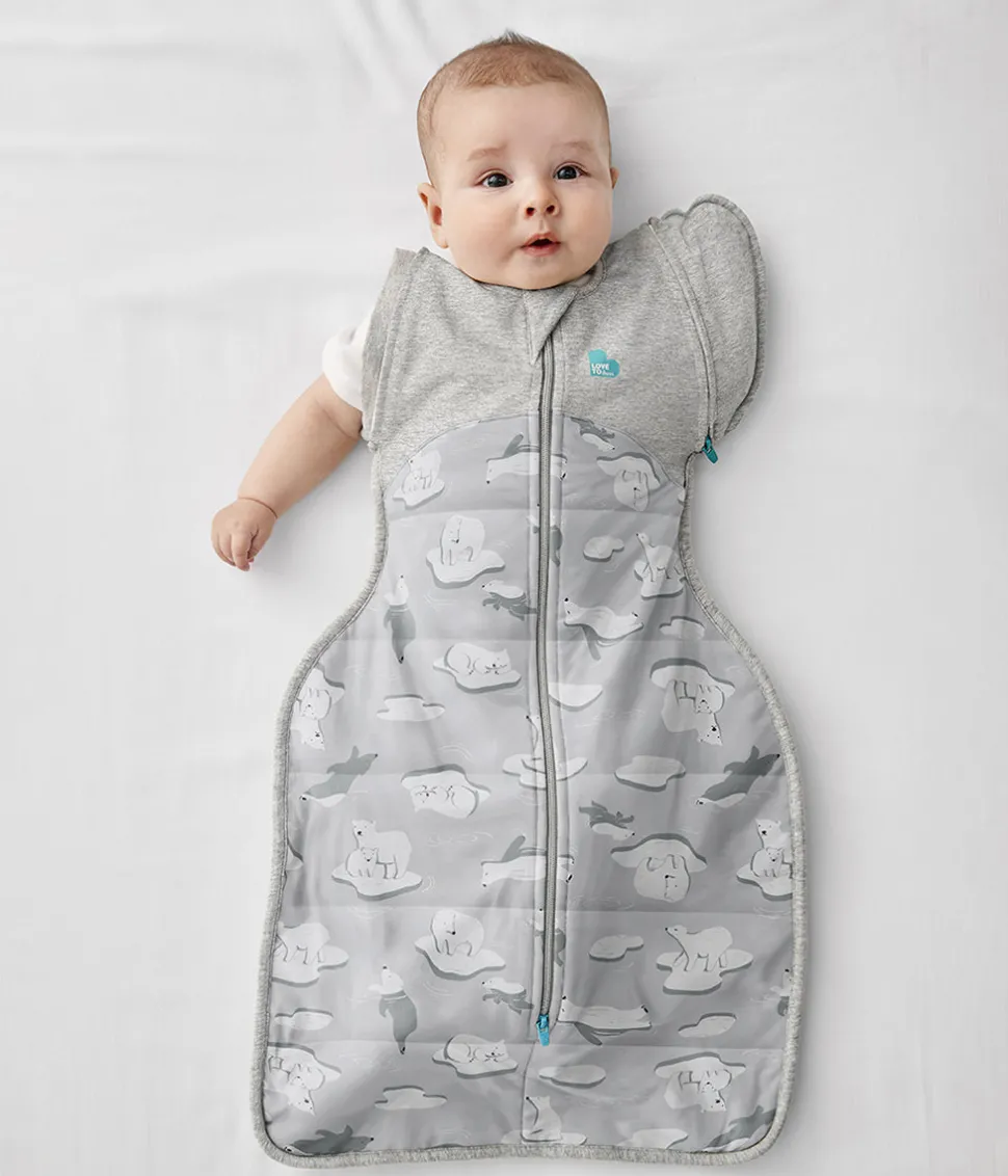 Love To Dream Swaddle UP Transition Bag Quilted Cotton 3.5 TOG, Medium - South Pole Grey
