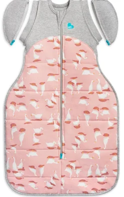 Love To Dream Swaddle UP Transition Bag Quilted Cotton 2.5 TOG, Medium - Silly Goose Dusty Pink