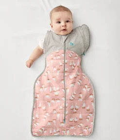 Love To Dream Swaddle UP Transition Bag Quilted Cotton 2.5 TOG, Medium - Silly Goose Dusty Pink