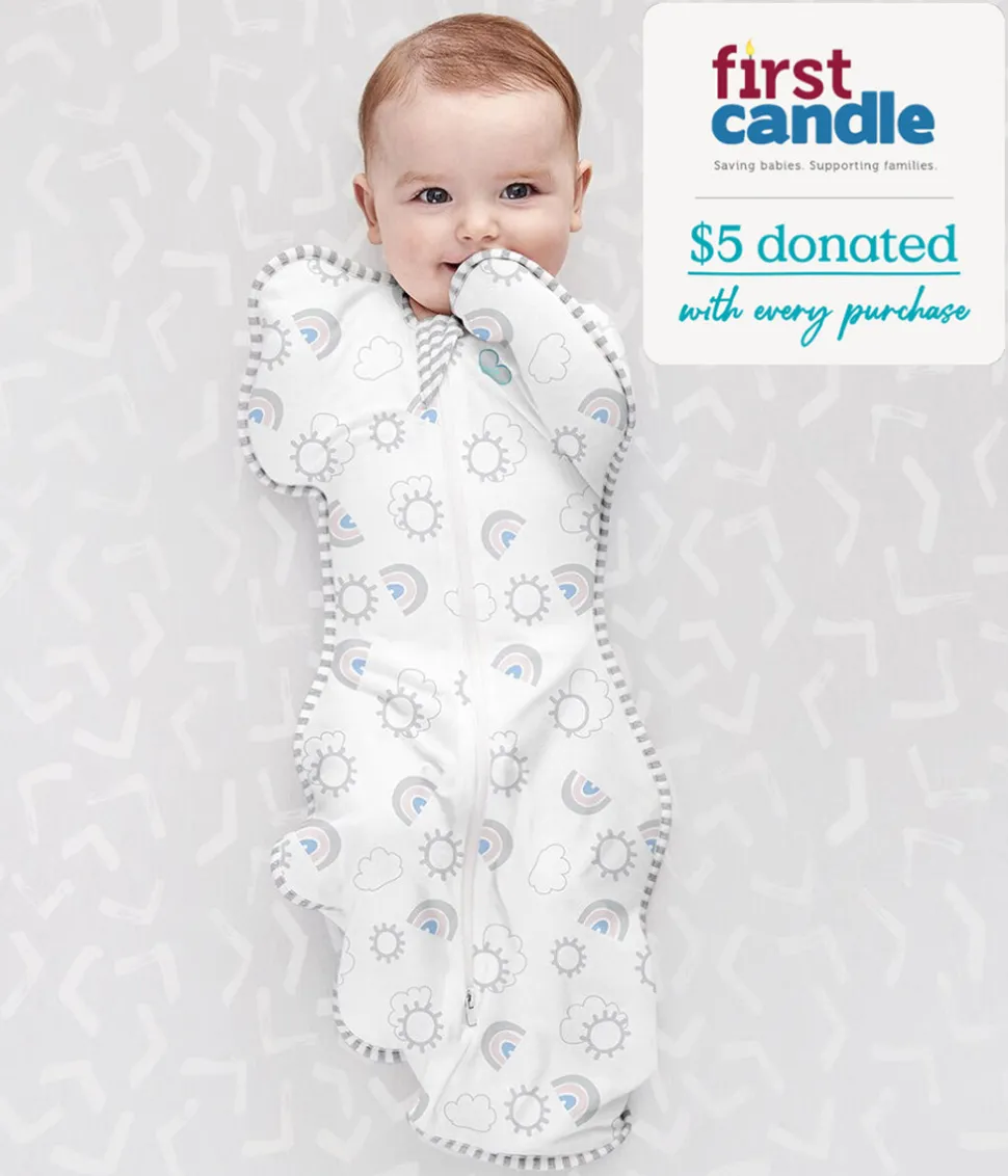 Love To Dream Swaddle UP Original 1.0 TOG, Newborn - Rainbow White