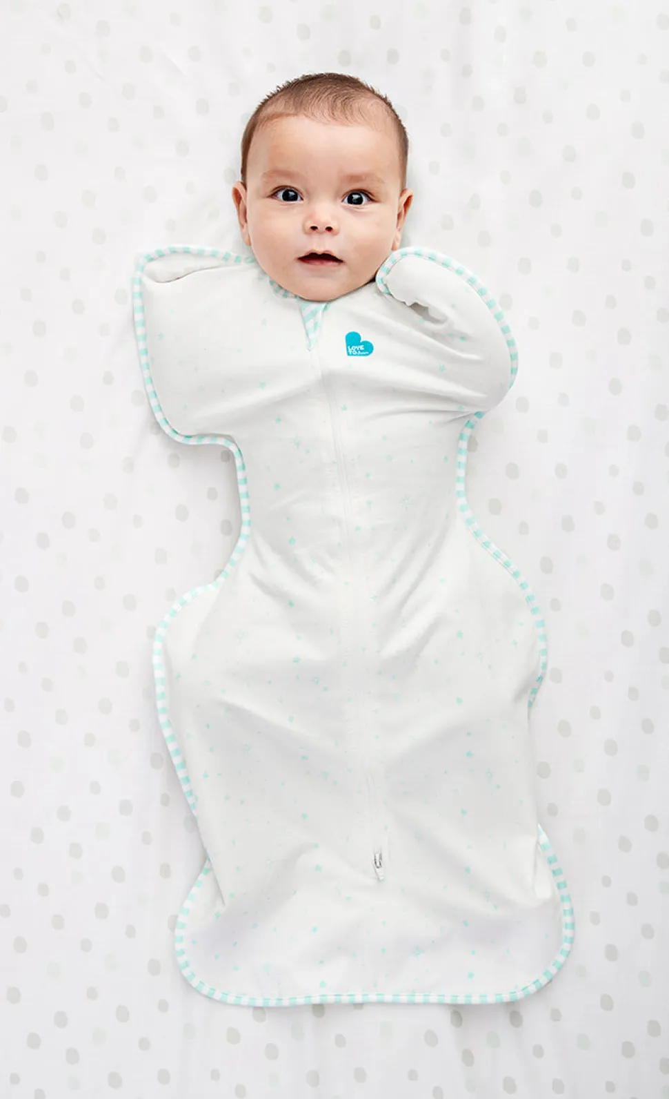 Love To Dream Swaddle UP Organic 1.0 TOG, Medium - Mint