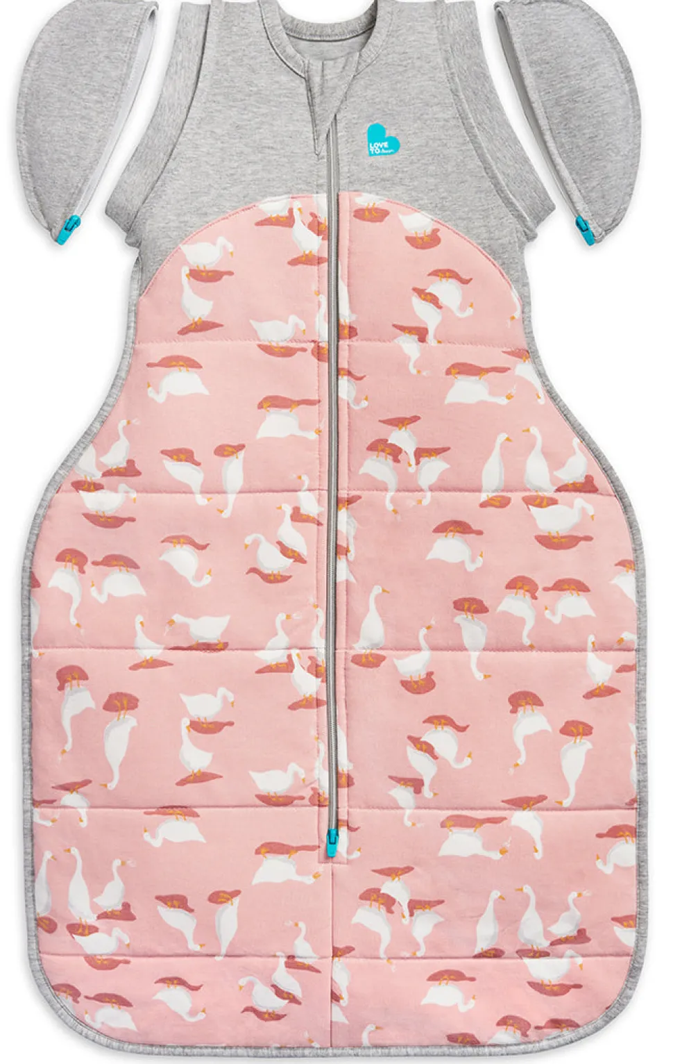 Love To Dream Swaddle UP Transition Bag Quilted Cotton 2.5 TOG, Large - Silly Goose Dusty Pink