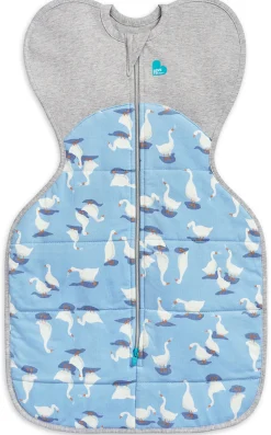 Love To Dream Swaddle UP Quilted Cotton 2.5 TOG, Medium - Silly Goose Dusty Blue