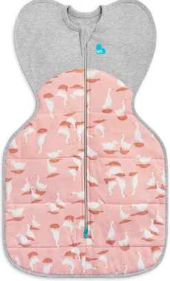 Love To Dream Swaddle UP Quilted Cotton 2.5 TOG, Medium - Silly Goose Dusty Pink