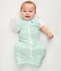 Love To Dream Swaddle UP Transition Bag Organic 1.0 TOG, Medium - Celestial Dot Mint