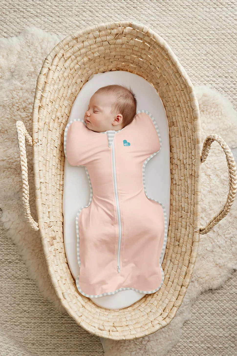 Love To Dream Swaddle UP Lite, Small - Light Pink