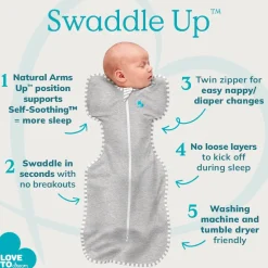 Love To Dream Swaddle UP Original 1.0 TOG, Small - Deep Olive