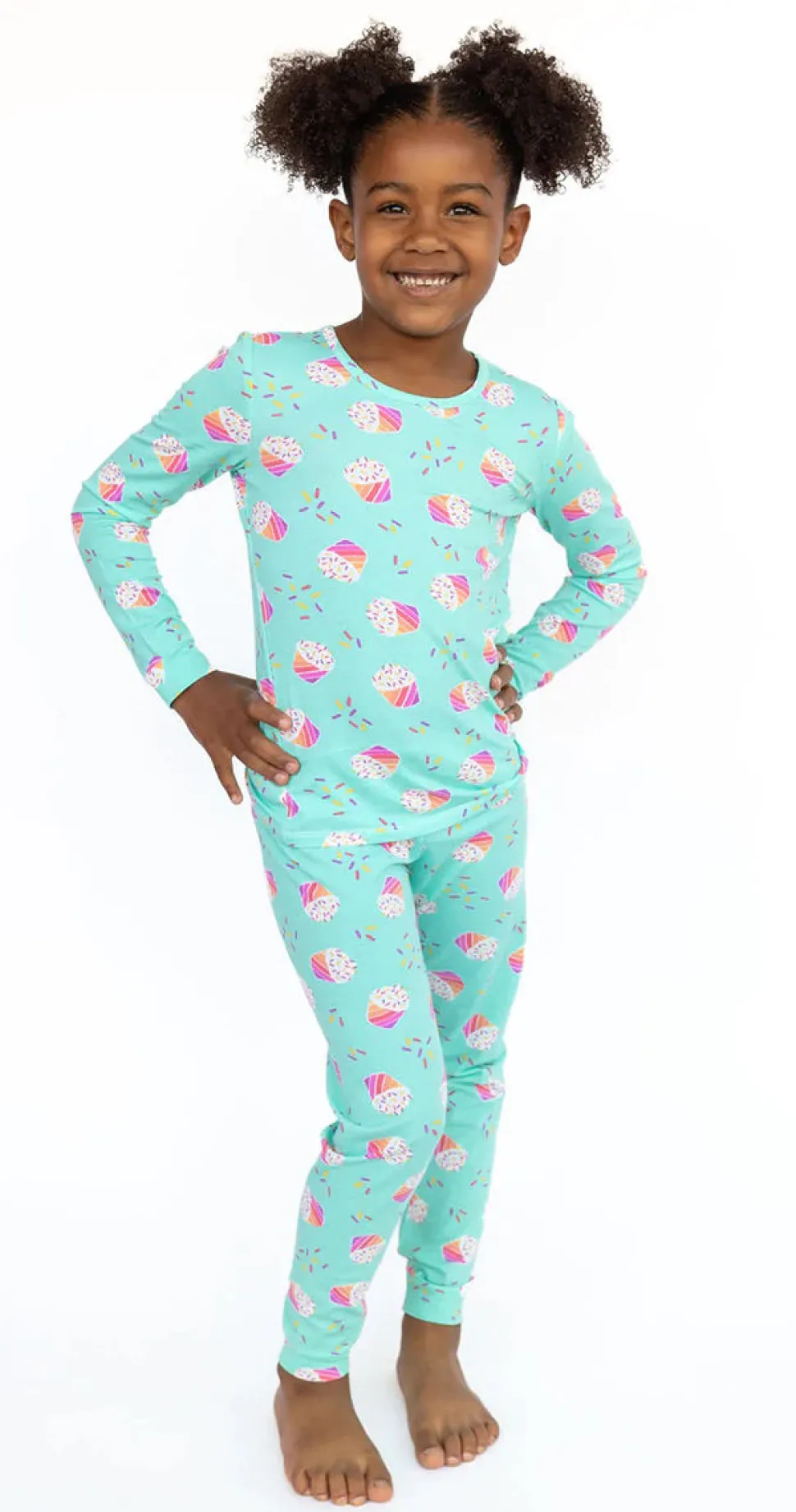 Lovey&Grink Pajamas - Cupcake Sparkle, 3T