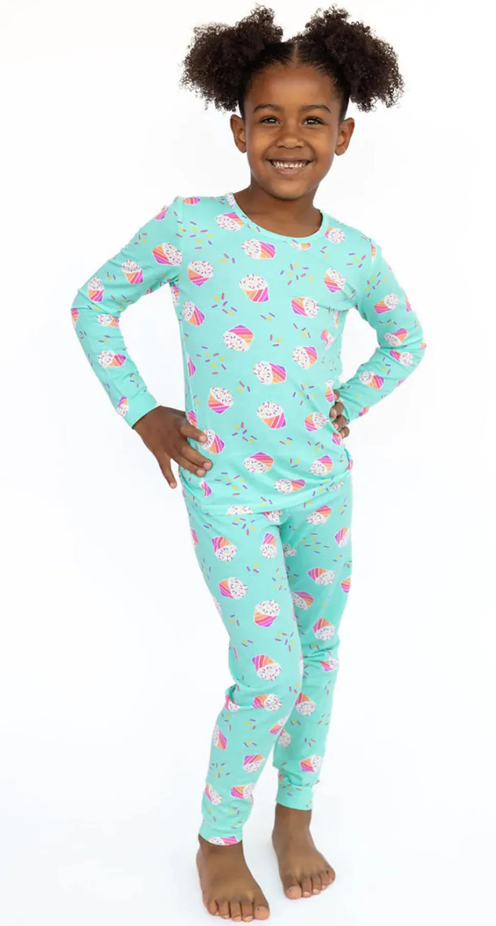 Lovey&Grink Pajamas - Cupcake Sparkle, 4T