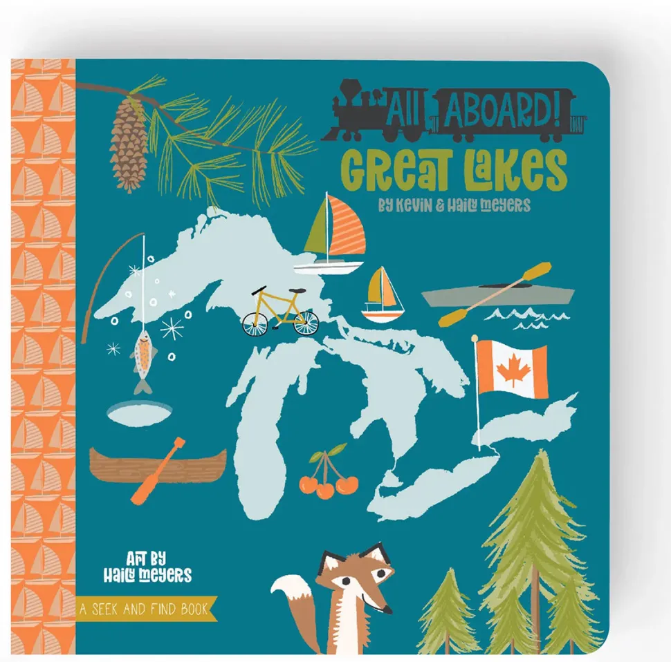 Lucy Darling Board Book - All Aboard Great Lakes: A Seek and Find Book