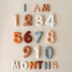 Lucy Darling Monthly Milestone Felt Letters - Neutral