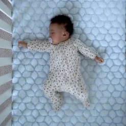 Lullaby Earth Gentle Start Breathable Crib Mattress - Blue Leaf