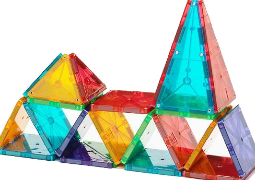 Magna-Tiles Clear Colors, 32 Piece Set