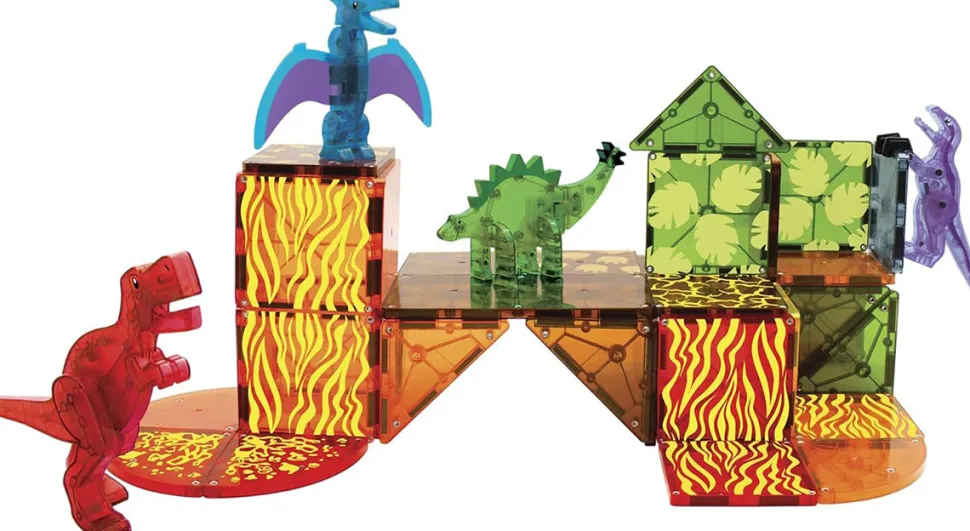 Magna-Tiles Dino World, 40-Piece Set