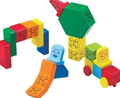 Magna-Tiles People Blocks, Solid Colors - 31 Piece Set