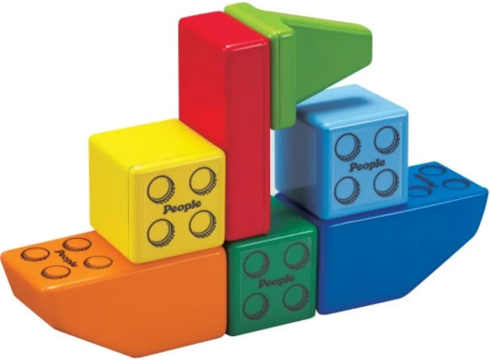 Magna-Tiles People Blocks, Solid Colors - 31 Piece Set