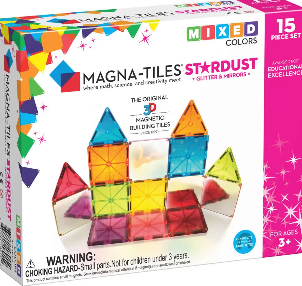 Magna-Tiles Stardust 15-Piece Set