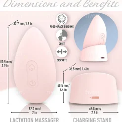 MammaEase Lumama Pro Warming Lactation Massager - Blush Pink
