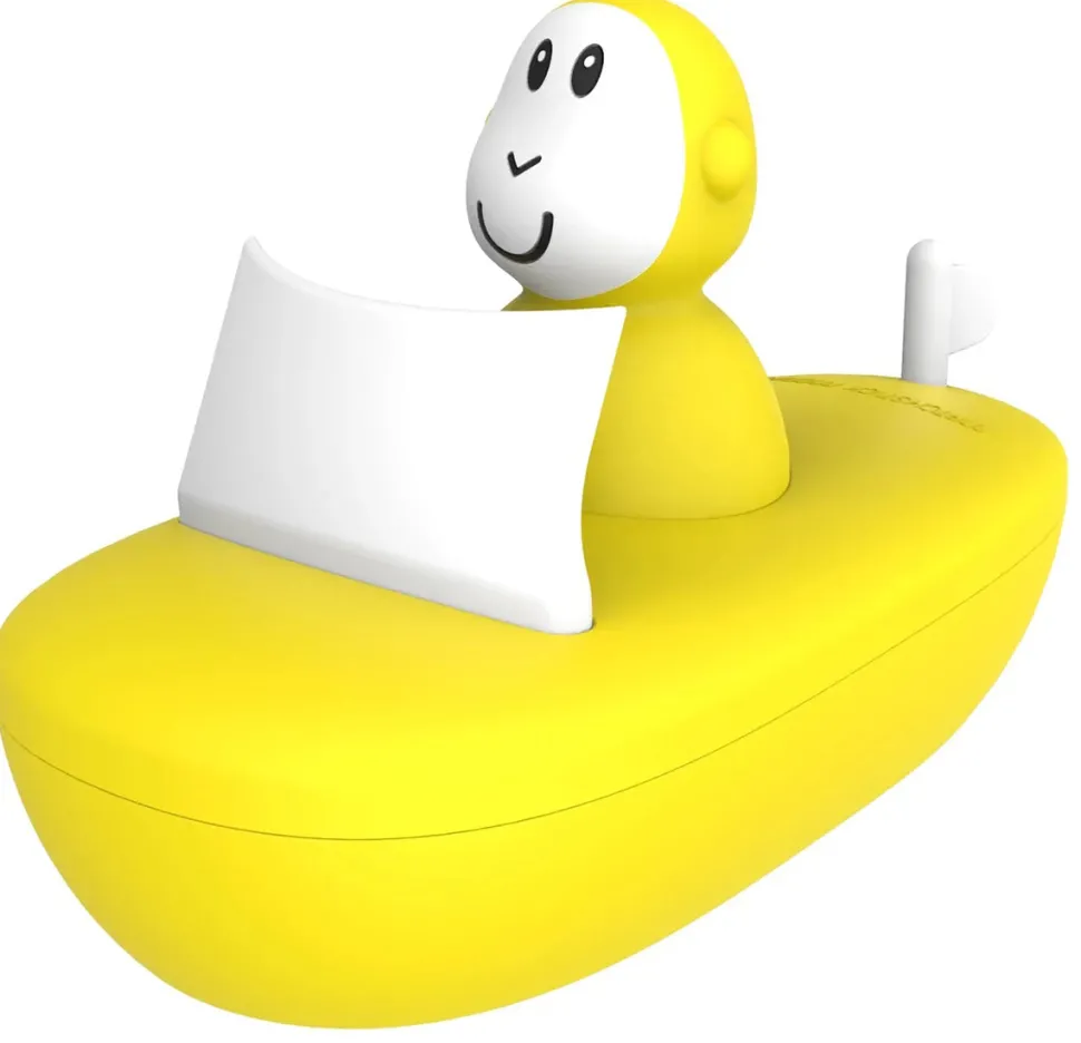 Matchstick Monkey Bathtime Boat Set - Yellow