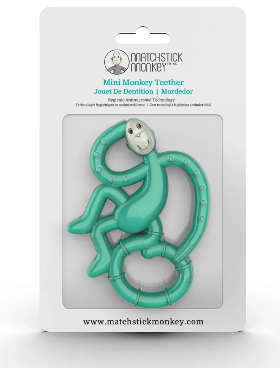 Matchstick Monkey Mini Monkey Teether - Green