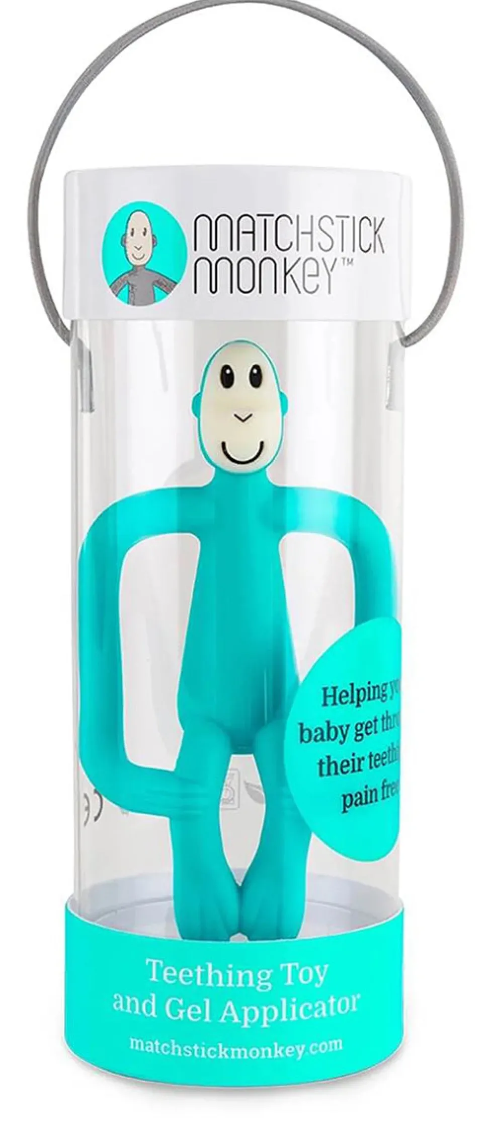 Matchstick Monkey Original Monkey Teething Toy - Mint Green
