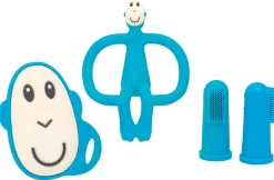 Matchstick Monkey Teething Starter Set - Blue