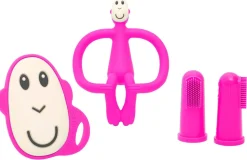 Matchstick Monkey Teething Starter Set - Pink