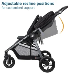 Maxi-Cosi Gia XP Luxe 3-Wheel Travel System - Midnight Black