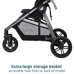 Maxi-Cosi Gia XP Luxe 3-Wheel Travel System - Midnight Black