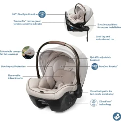 Maxi-Cosi Peri 180 Rotating Infant Car Seat - Desert Wonder