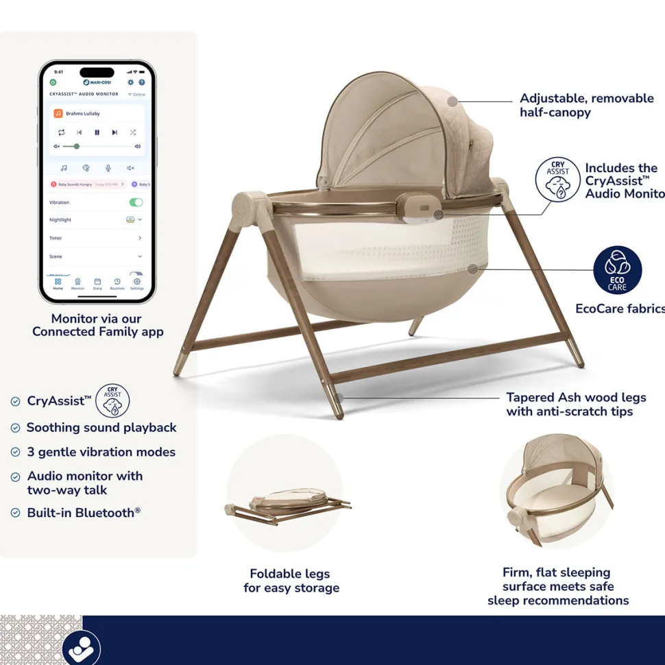Maxi-Cosi Sibia Bassinet - Natural Heritage