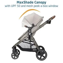 Maxi-Cosi Zelia 2 Luxe 5-in-1 Modular Travel System - New Hope Tan