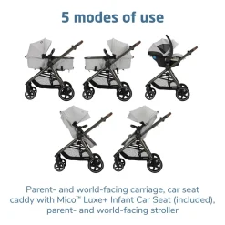 Maxi-Cosi Zelia 2 Luxe+ Travel System - Arctic Frost