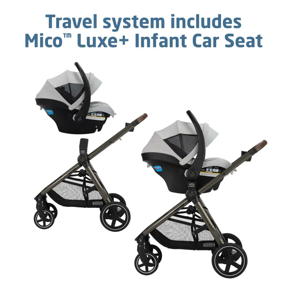 Maxi-Cosi Zelia 2 Luxe+ Travel System - Arctic Frost