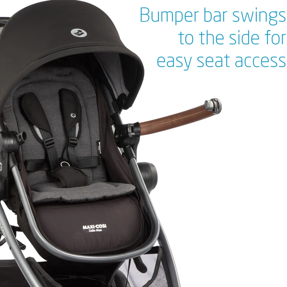 Maxi-Cosi Zelia2 Max 5-in-1 Modular Travel System - Essential Black