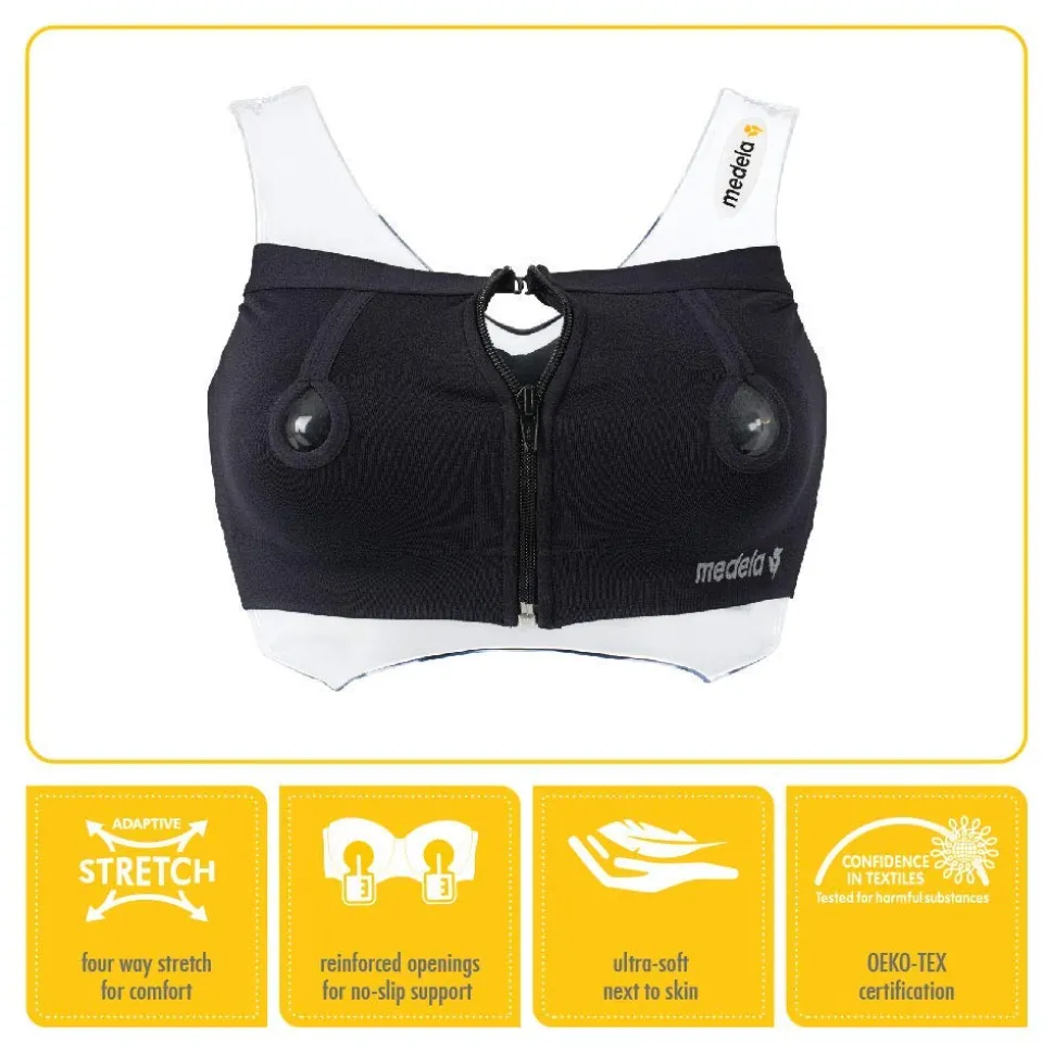 Medela Easy Expression Bustier - Black, Small