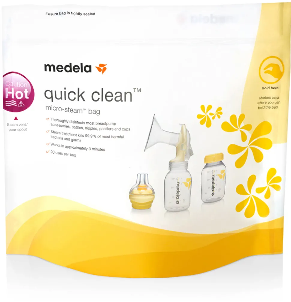 Medela Quick Clean Micro-Steam Bags, 5ct