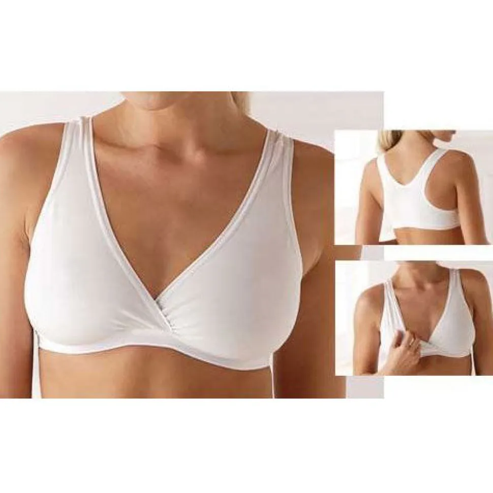 Medela White Nursing Sleep Bra - Large