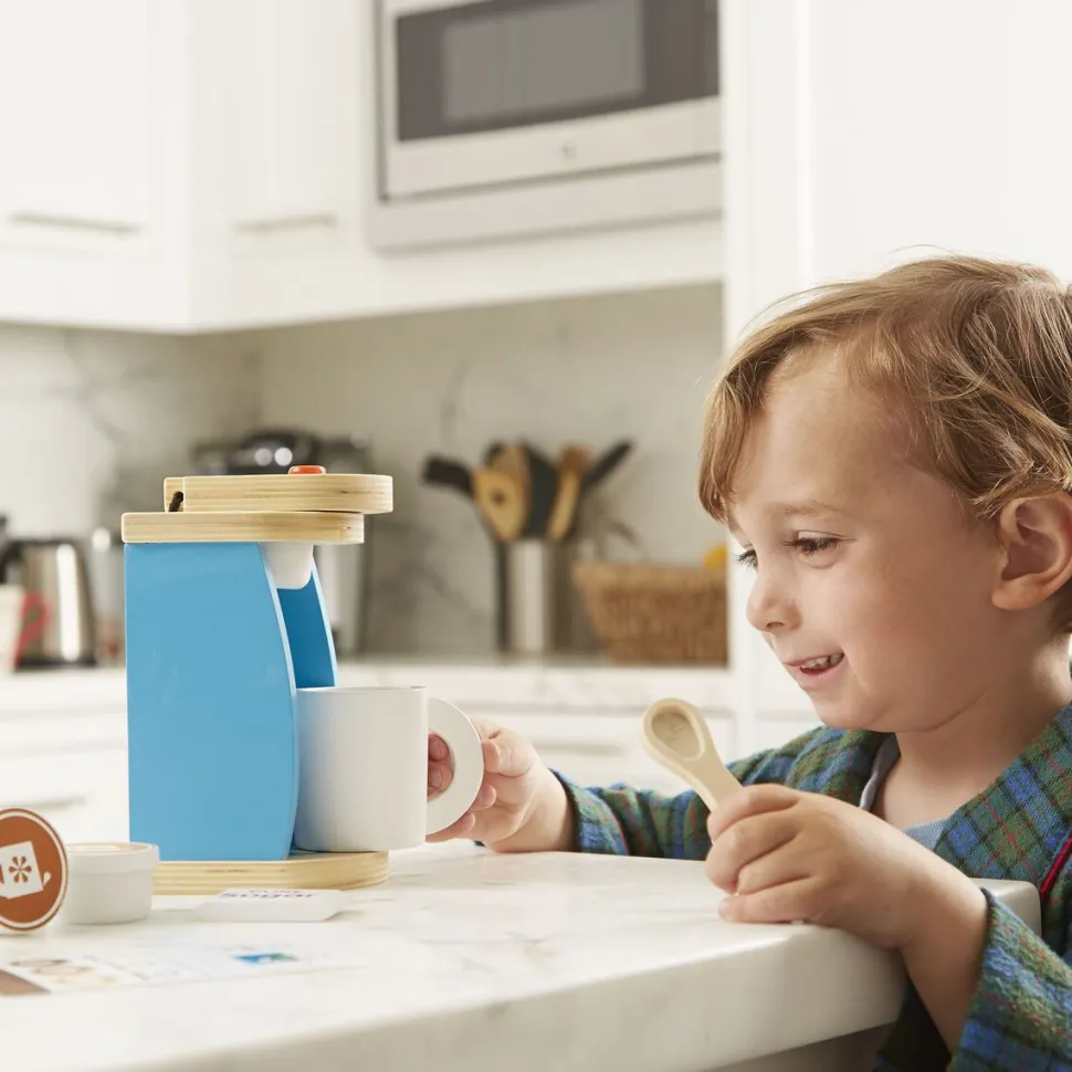 Melissa & Doug Wooden Brew & Serve Coffee Set