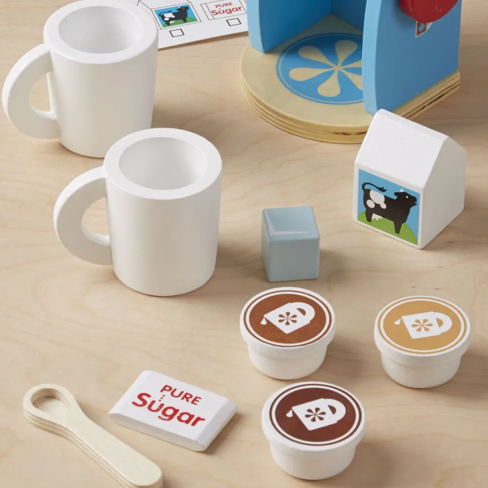 Melissa & Doug Wooden Brew & Serve Coffee Set