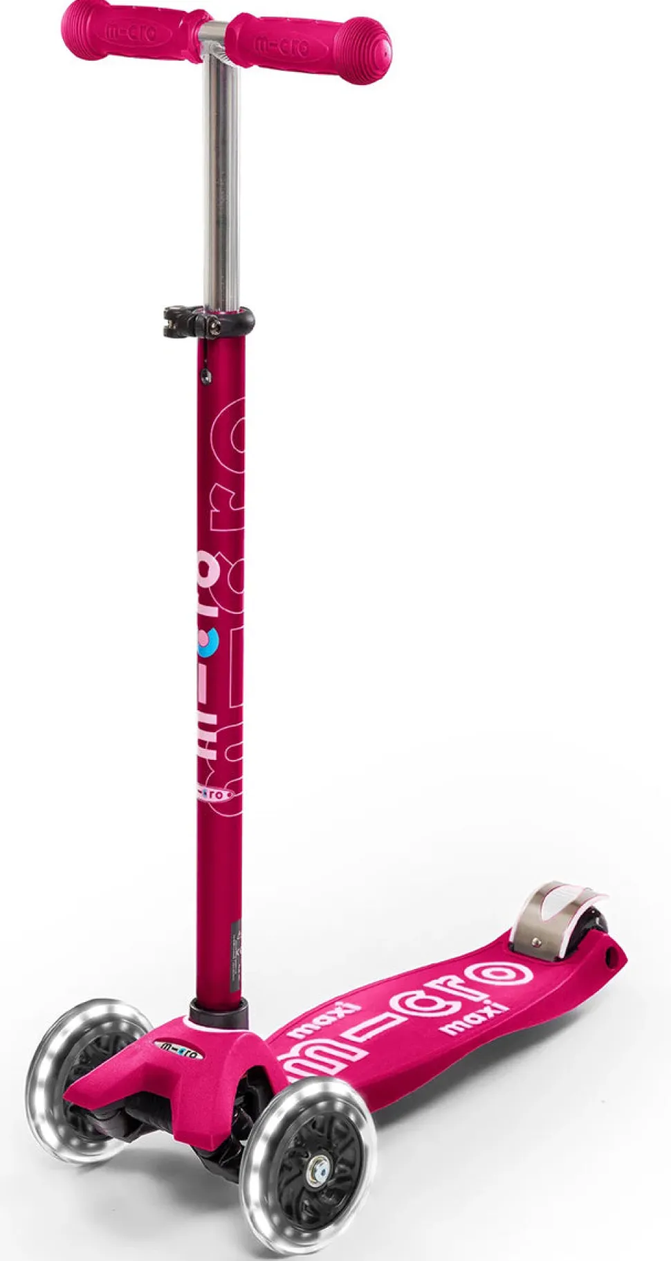 Micro Kickboard Maxi Deluxe LED Scooter (5-12 Years) - Pink
