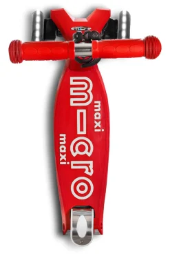 Micro Kickboard Maxi Deluxe LED Scooter (5-12 years) - Red