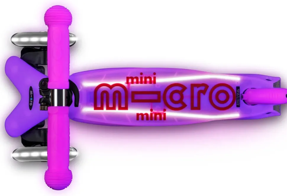 Micro Kickboard Micro Mini Glow Plus LED Scooter (2-5 years) - Frosty Pink