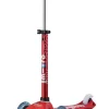 Micro Kickboard Micro Mini Deluxe LED Scooter - Red