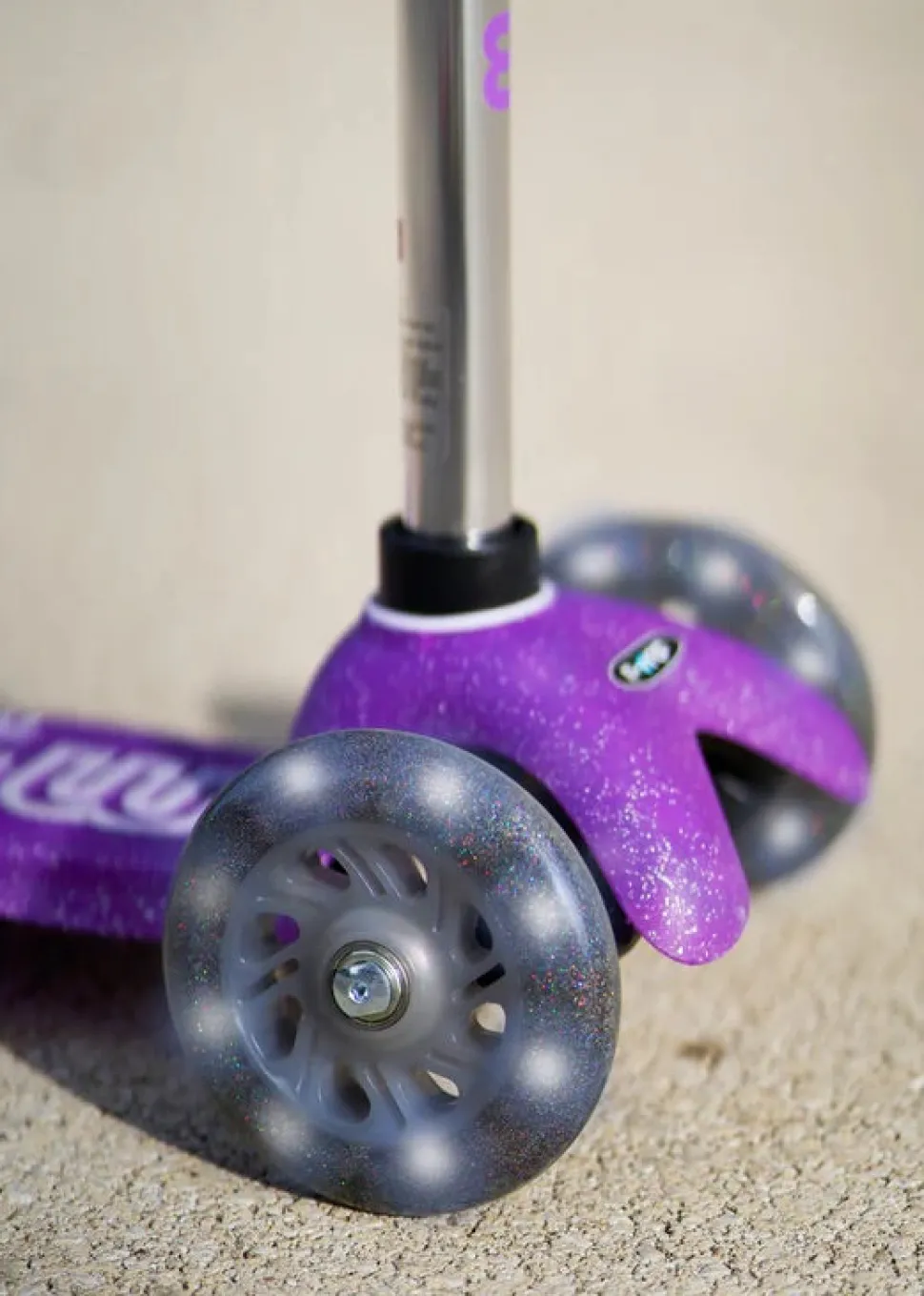 Micro Kickboard Micro Mini Glitter LED Scooter (2-5 years) - Fairy Purple