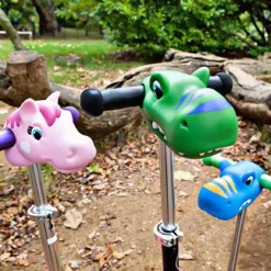 Micro Kickboard Scooter Heads by Scootaheadz - Green Dino Danny Dino