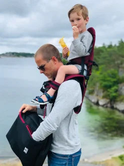MiniMeis G4 Backpack - Grey/Orange