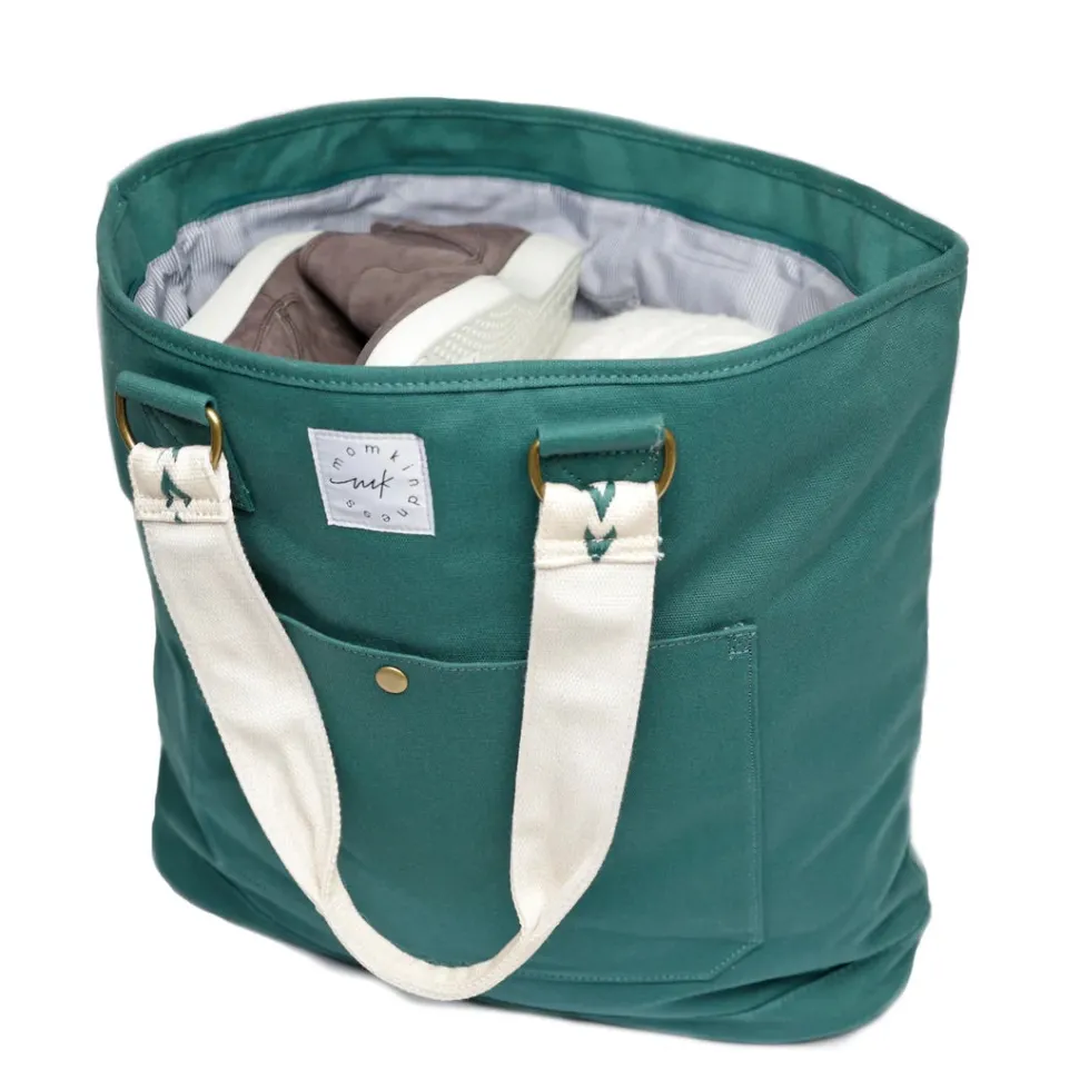 Momkindness Day & Away Canvas Tote - Juniper